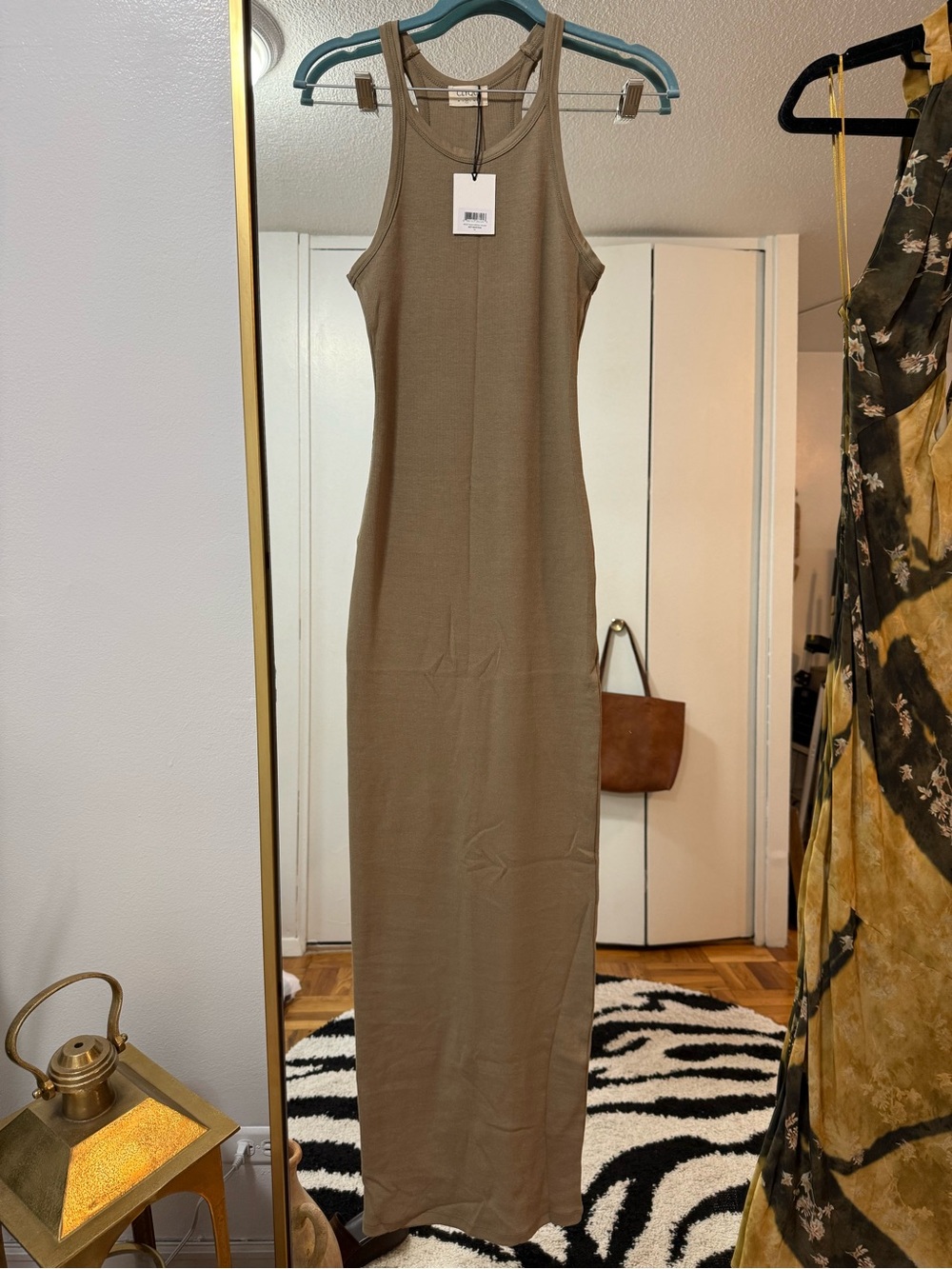 Sleeveless Maxi Knit Dress in Olive